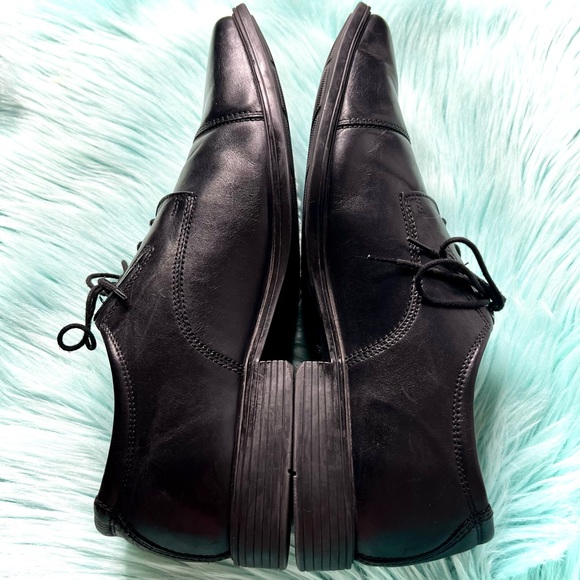 Clarks Men’s Black LEATHER Derby Dress Shoes Size 13 Lace Up Comfort Cap Toe main image 5